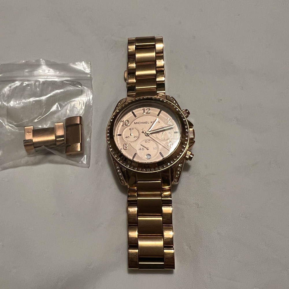 Michael Kors Chronograph Rose Gold Watch